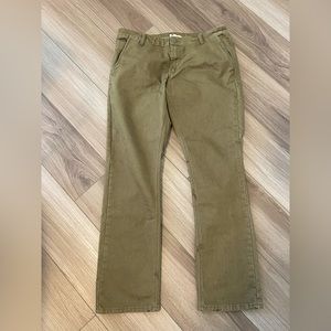 Bulletprufe Denim. Slash pocket 36/34 olive green Adventure Fit